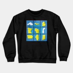 Wisconsin • Midwest is Best Crewneck Sweatshirt